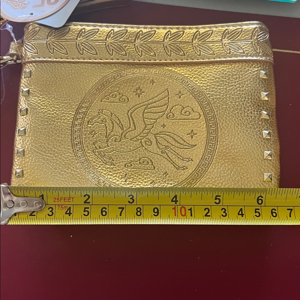 Flying Horse Gold Embossed Hercules zipper Pouches. Walt Disney “5 X 6 1/2” - Picture 3 of 12